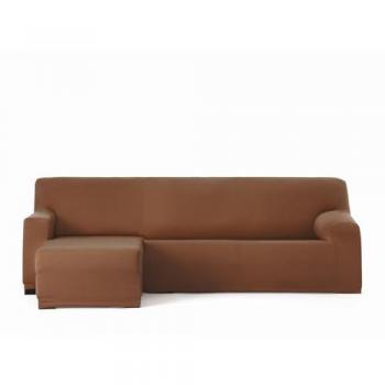 Funda para chaise longue de brazo corto izquierdo Eysa BRONX Marrón 110 x 110 x 310 cm