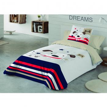 NATURALS Juego De Funda Nórdica Love Dog Multicolor Cama 90
