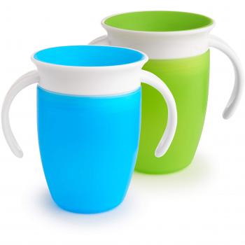 Munchkin miracle 360 trainer cup greenblue 7 ounce 2 count