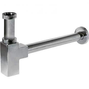 Tres Griferia 13463420, Sifón Lavabo Visto Cuadrado Telescópico, Cromo