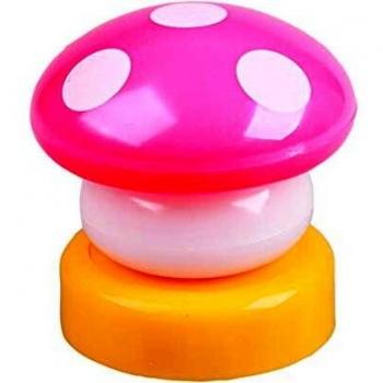 CLENERSA - Luz de Noche Infantil LED, se enciende Pulsando, Pilas, Seta Rosa