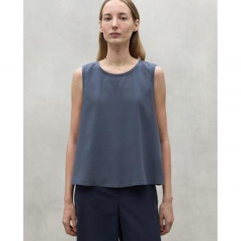 Blusa Casual Sin Mangas de Lyocell para Mujer Ecoalf Salma Marino 2024
