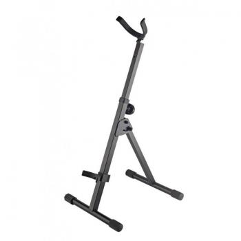 K&M 14415 Adjustable Height Baritone Saxophone Stand - Black