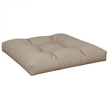 Cojín para sofá de palets Taupe 80x80x12 cm en tela