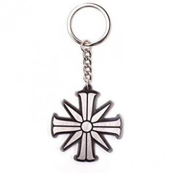 Far Cry 5 Keychain Eden's Gate Metal Silver