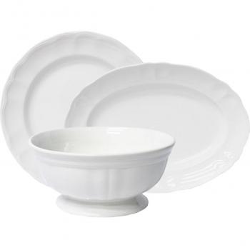 Vajilla de 56 piezas Naranco Blanco San Claudio