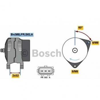 Alternador BOSCH 0 986 081 090