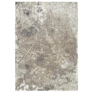 Alfombra de salón Louis de Poortere Cities Space Trip Gris 100x140 cm