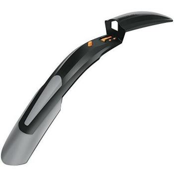 SKS Shock Blade Front Mudguard 29 - 27.5 Plus - Black, with wide spoiler, quick-release fastening, splash guard made of 2-component plastic for mountain bikes