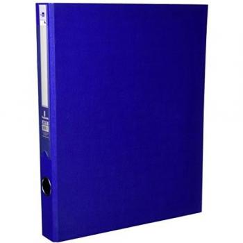 Liderpapel Archivador Cartón Forrado Folio 2 Anillas 25 mm Azul