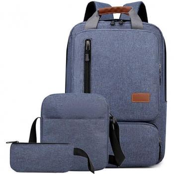 Conjunto DAM de mochila multi compartimento, porta Laptop 15,6 + bandolera + neceser