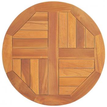 Solid Teak Wood Round Table Top 2.5 cm 50 cm