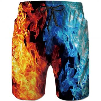 Goodstoworld Hombre Bañador Shorts 3D Playa Natacion Pantalon Corto Poliéster Secado Rápido Ligero Bermuda Moda Shorts