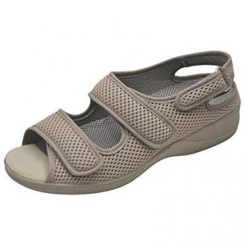Zapatillas de Casa Beig para Mujer Doctor Cutillas Modelo 21821 Autoadherente Cómodas con Plantillas