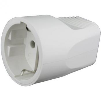 Base Móvil 16A/250V de color blanco Electro Dh 36.038/P/B/PVC