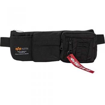 Alpha Industries Crew Utility Bag - Black Nylon Fanny Pack