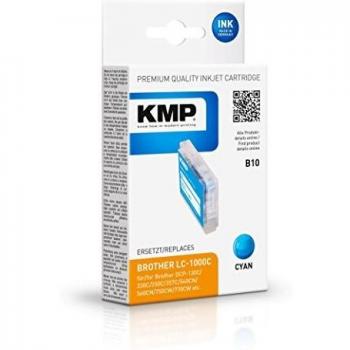 Cartucho de Tinta KMP B10 Compatible con Brother LC-1000 C (Cian)