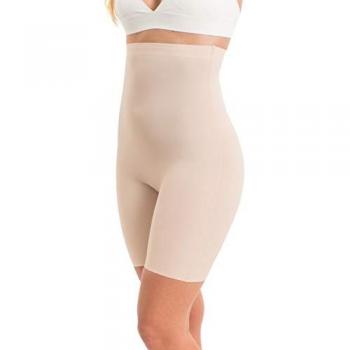 Panty Alta Cintura Modeladora 'Maxi Sexy Hi-Bermuda' Beige Talla S