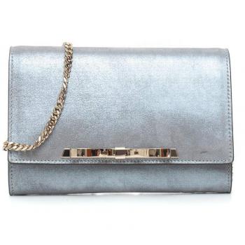 Red Valentino Bolso Modelo Clutch Gris Piel Mujer Gris Talla única