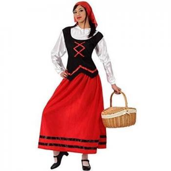 ATOSA disfraz pastora mujer rojo navideño adulto M