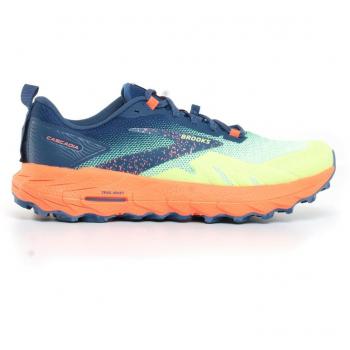 Brooks Cascadia 17 Men's Trail Running Shoes Blue/Green, Size 42.5 EUR