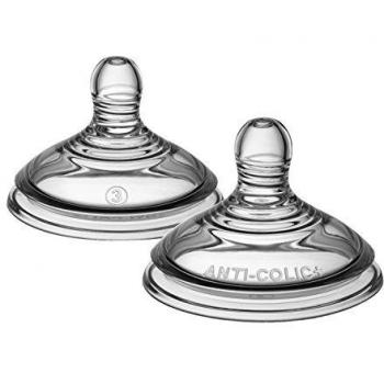 Tommee Tippee tetinas anticólicos avanzadas, flujo rápido, 6M +, 2 piezas
