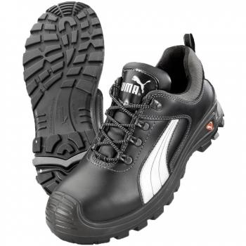 Zapatos de Seguridad Cascades Low S3 HRO SRC PUMA Talla 42 Cuero Completo Negro/Blanco