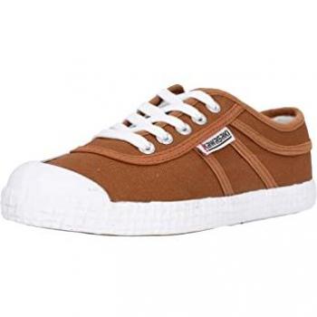 Zapatillas Kawasaki Unisex Originales de Lona Marrón (EU 40) - Casual, Plano, Cordones