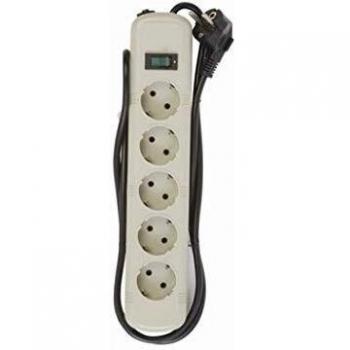Simon brico BM537009 - Base 5 toma interruptor filtro telefonico blanco caja colgar