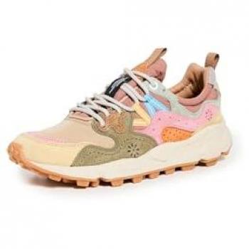 Flower Mountain Women's Yamano 3 Multicolor Suede & Nylon Sneakers Size 10 US