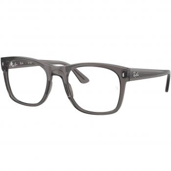 Ray-Ban RX7228F Asian Fit 8257 Armazones para Hombre Cristal, Lentes Recetadas Transparentes, Ajuste Asiático