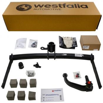 Enganche de remolque extraíble Westfalia 305439900113 para Audi A6 Avant/Limousine y Audi A7 Sportback (BJ 10/2014-08/2018) con kit eléctrico específico de 13