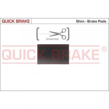 Kit de accesorios y pastilla de freno de disco QUICK BRAKE QB2889W con lámina antichirrido y guarnición freno (placa anterior) QUICK BRAKE 2889W
