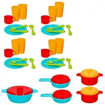 ColorBaby - Cubo accesorios de menaje, 38 piezas My Home Colors