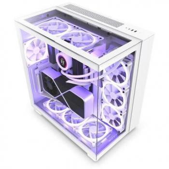 NZXT H9 Elite ATX Mid-Tower Case with Tempered Glass USB 3.2 - White (CM-H91EW-01)