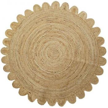 Alfombra de Yute Natural 120x120x0,75 - 2000 Gsm