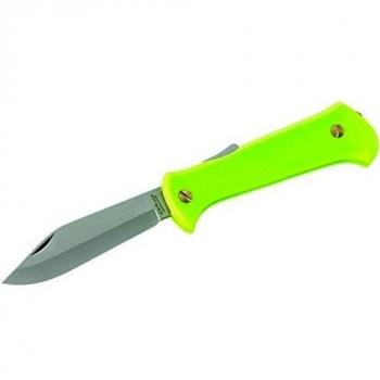EKA Taschenmesser Swede 60 green, Sandvik-Stahl 12C27,, versenkbare Trageöse, Nylon-Etui