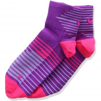 Nike Running DRI-FIT Lightweig - Calcetines para hombre, color Gris/Rojo, talla M