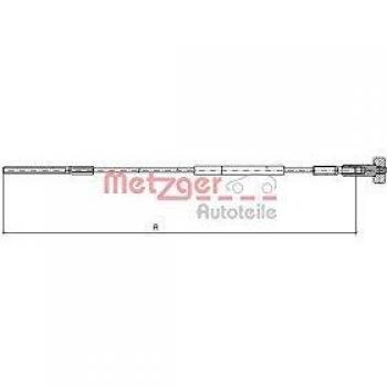 Cable de freno de mano METZGER 11.5936 para Opel Astra, Vectra y Zafira