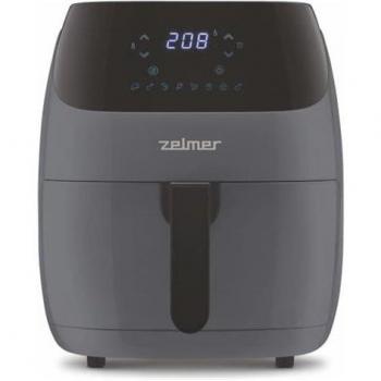 Freidora de Aire Zelmer ZAF5502G 5L Independiente 1500W Bajo en Grasas Negro Gris