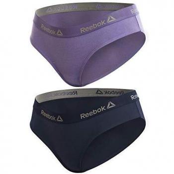 Reebok Pack de 2 T355-3 Pack 2 Culottes Deportivos para Mujer Color Lila/Azul Marino, XS