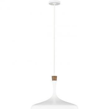Colgante Darwin Blanco Mate 34 Cm, lámpara colgante de diseño moderno, acabado en blanco mate, incluye casquillo E27 para bombillas, adecuada para iluminación interior, dimensiones de 34 cm de diámetro