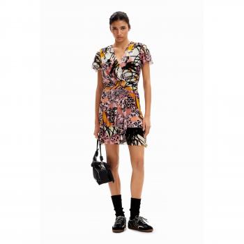 VESTIDO CADIZ LACROIX - Elegante vestido de diseñador con estampado floral