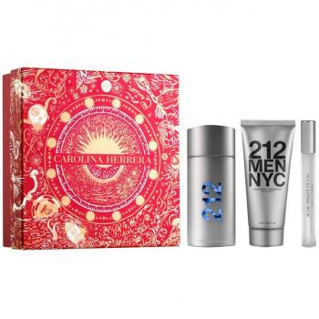 Carolina Herrera 212 Men Eau de Toilette Gift Set - 100 ml EDT Spray, 150 ml Shower Gel, and 10 ml Miniature