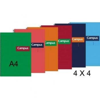 (Caja 6 unid) BLOC A4 CAMPUS 80H TAPA DURA 4X4