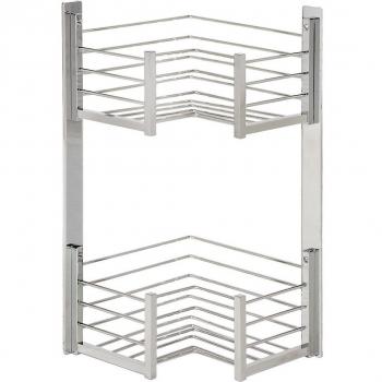 BELTRAN 4020 DELUXE Jabonera Doble Esquina L Cromo Atornillar
