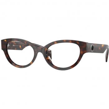 Versace VE3361U 108 Women’s Eyeglasses Tortoiseshell Size 53 - Blue Light Block Available (Frame Only)