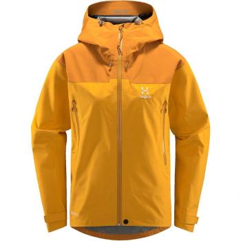 Chaqueta de mujer Haglöfs ROC Flash GTX con capucha, color amarillo sol, talla L