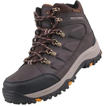 Skechers Men's Relment Daggett Waterproof Hiking Boots - Chocolate Brown