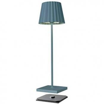 Lámpara de exterior LED recargable Troll 2.0 azul con IP54 y 230 lm